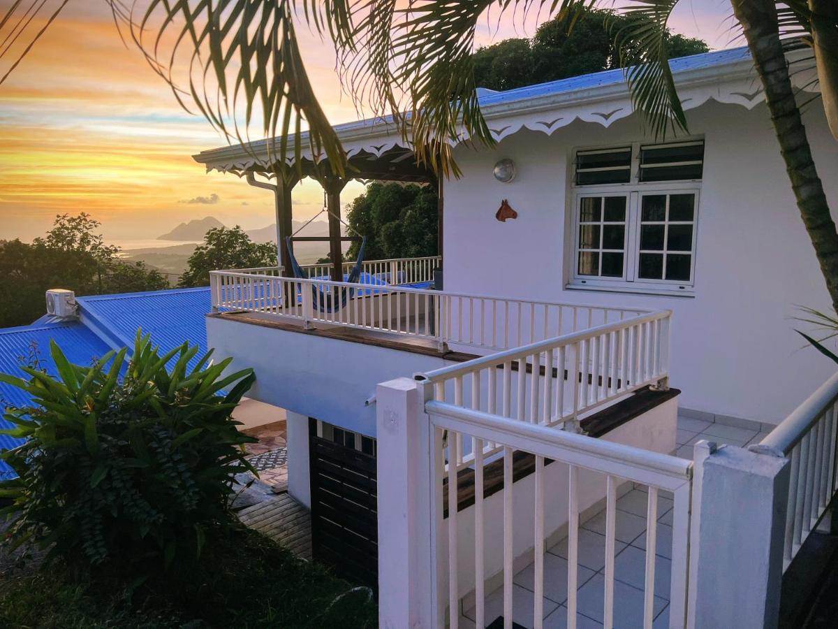 Villa Iguana, Duplex Paisible, Vue Magnifique Mer Et Rocher Du Diamant, Piscine 圣吕斯 外观 照片
