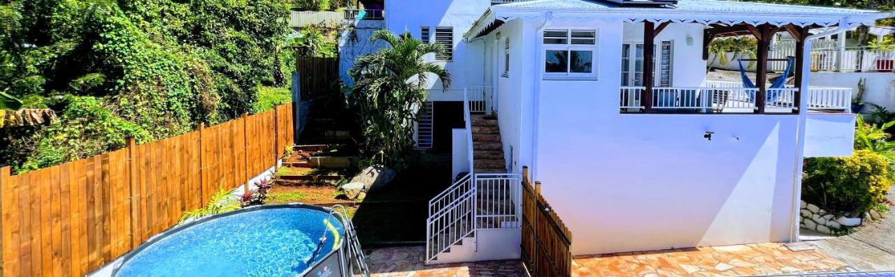 Villa Iguana, Duplex Paisible, Vue Magnifique Mer Et Rocher Du Diamant, Piscine 圣吕斯 外观 照片
