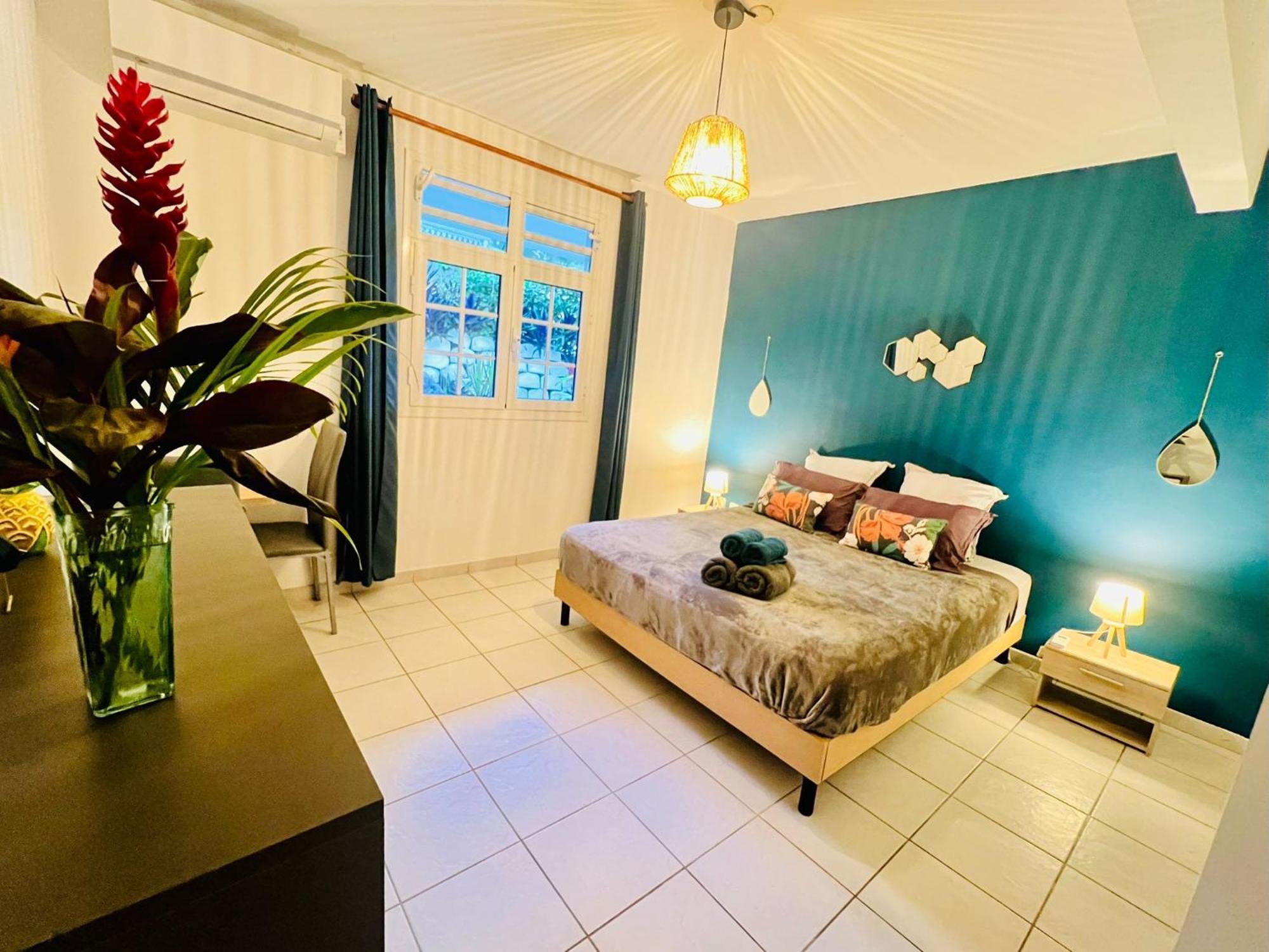Villa Iguana, Duplex Paisible, Vue Magnifique Mer Et Rocher Du Diamant, Piscine 圣吕斯 外观 照片