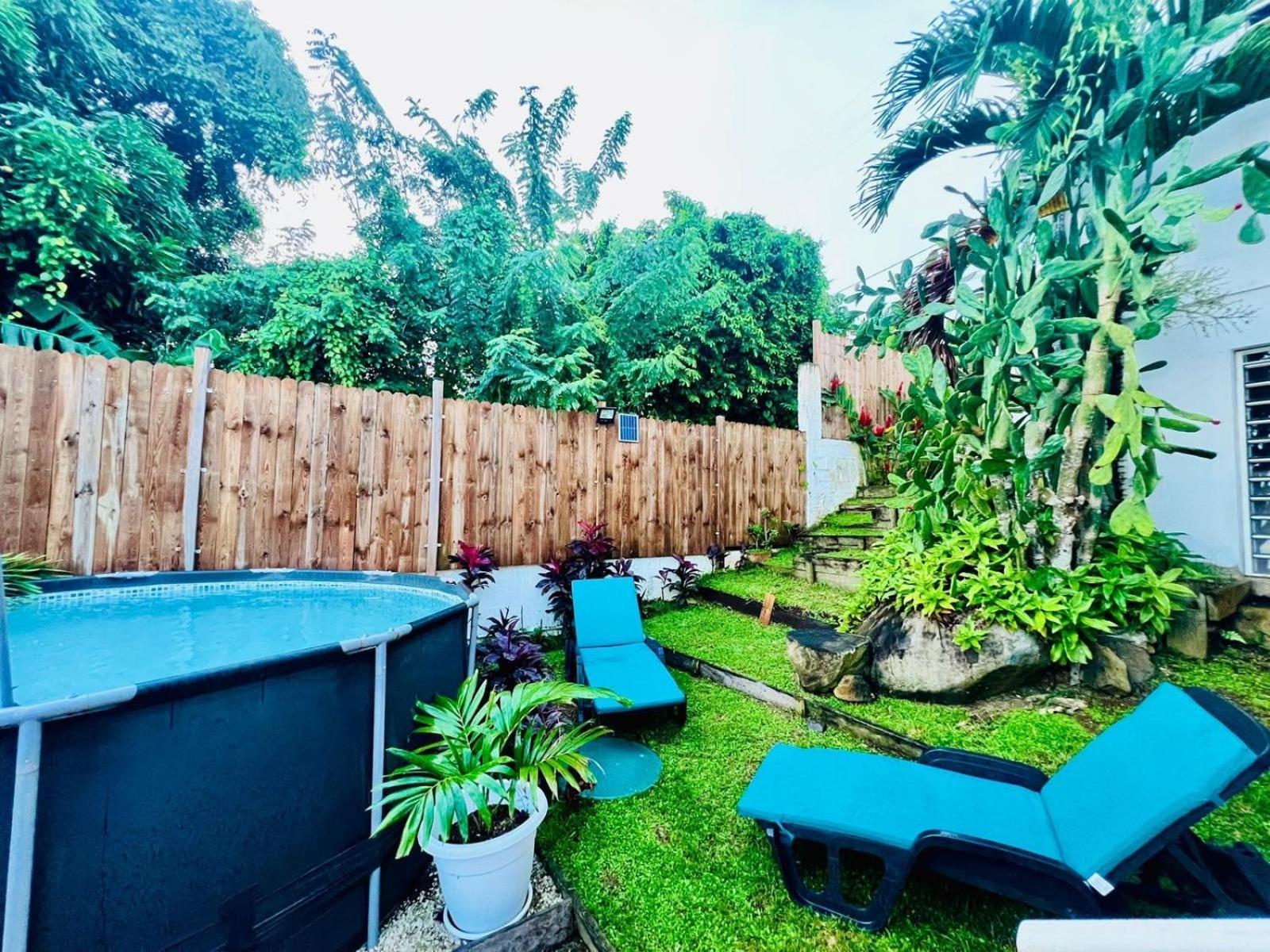 Villa Iguana, Duplex Paisible, Vue Magnifique Mer Et Rocher Du Diamant, Piscine 圣吕斯 外观 照片